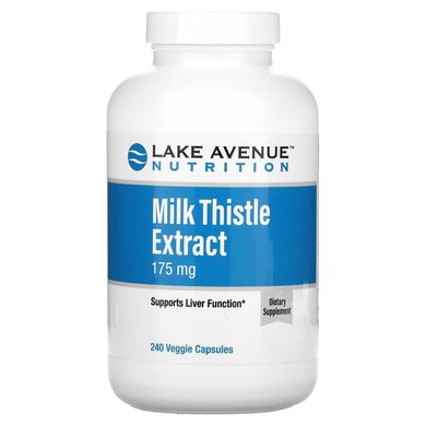 Екстракт розторопші, Milk Thistle Extract, Lake Avenue Nutrition, 175 мг, 240 вегетаріанських капсул