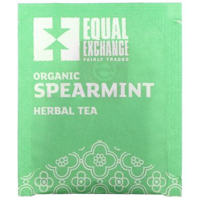 Equal Exchange, Органічний трав'яний чай з м'ятою, без кофеїну, 20 чайних пакетиків, 0,99 унції (28 г)