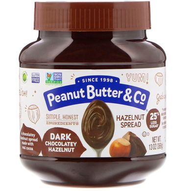 Темний шоколадний фундук, Peanut Butter,Co, 13 унцій (369 г)
