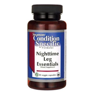 Нічні основи для ніг, Nighttime Leg Essentials, Swanson, 60 капсул