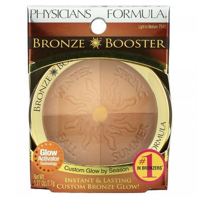 Physists Formula, Bronze Booster, сезонно-сезонний бронзер, що підсилює блиск, від легкого до середнього, 0,27 унції (7,7 г)