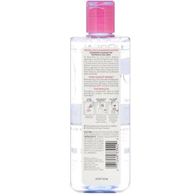 Міцелярна очисна вода для нормальної і сухої шкіри, L'Oreal, 400 мл