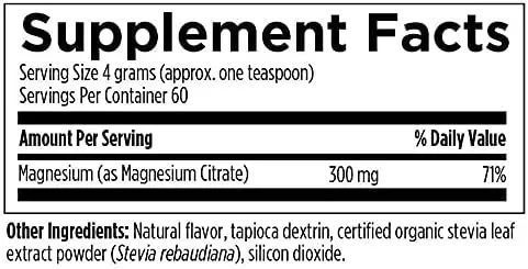 Designs for Health Magnesium Citrate Powder (240g)