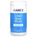 Carex, CPAP Mask Wipes, Unscented, 62 Wipes фото
