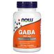 ГАМК гамма-аминомасляная кислота Now Foods (GABA) 500 мг 100 растительных капсул фото