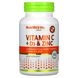 Витамин C Витамин Д3 и цинк для иммунитета NutriBiotic (Immunity Vitamin C + D3 & Zinc) 100 капсул фото