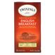 Чай "Английский завтрак", Twinings, 25 пакетиков, 50 г (1.76 oz) фото