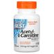 Ацетил карнітин Doctor's Best (Acetyl-L-Carnitine) 500 мг 60 капсул фото