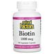 Биотин Natural Factors (Biotin) 1000 мкг 90 вегетарианских капсул фото