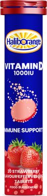 Витамин Д клубника Haliborange (Adult Vit D Strawberry) 1000 МЕ 20 жевательных конфет купить в Киеве и Украине