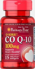 Коэнзим Q-10 Q-SORB ™, Q-SORB™ Co Q-10, Puritan's Pride, 100 мг Trial Size, 15 капсул купить в Киеве и Украине