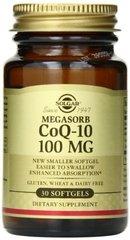 Коэнзим Q10 Мегасорб Solgar (Megasorb CoQ-10) 100 мг 30 капсул купить в Киеве и Украине