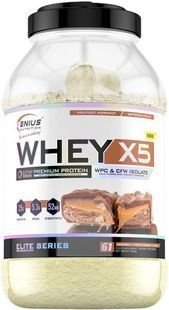 Genius Nutrition, Whey-X5, Підтримане яблуко, 2000 г купить в Киеве и Украине