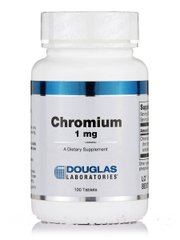 Хром Douglas Laboratories (Chromium) 1 мг 100 таблеток купить в Киеве и Украине