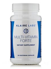 Мультивитамины Klaire Labs (Multi-Vitamin Forte) 60 вегетарианских капсул купить в Киеве и Украине