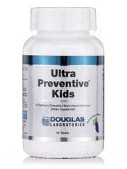 Дитячі мультивітаміни натуральний виноградний аромат Douglas Laboratories (Ultra Preventive Kids) 60 жувальних таблеток