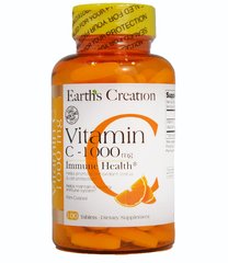 Витамин С Earth`s Creation (Vitamin C-1000) 1000 мг 100 таблеток купить в Киеве и Украине