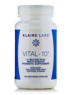 Пробиотики Klaire Labs (Vital-10) 100 вегетарианских капсул купить в Киеве и Украине