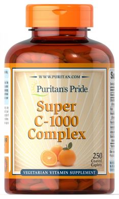 Вітамінно-мінеральний комплекс C -1000 комплекс, C -1000 Complex ™, Puritan's Pride, 1000 мг, 250 таблеток