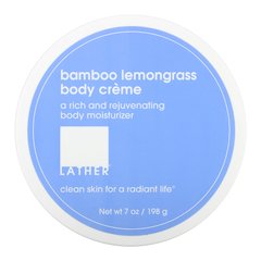 Крем для тіла, Bamboo Lemongrass Body Creme, Lather, 198 г