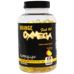 Рыбий жир Controlled Labs (Fish Oil OxiMega) 1000 мг 120 капсул со вкусом апельсина купить в Киеве и Украине