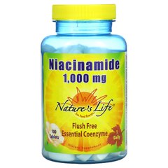 Nature's Life, Ниацинамид, 1000 мг, 100 таблеток купить в Киеве и Украине
