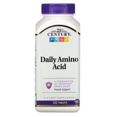 Амінокислоти для щоденного прийому максимальна сила 21st Century (Daily Amino Acid) 120 таблеток