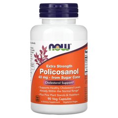 Поликозанол Now Foods (Policosanol) 40 мг 90 вегетарианских капсул купить в Киеве и Украине