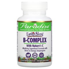 B-комплекc з коензимом Paradise Herbs (Earth Blend B-Complex with Co-Enzyme Activated) 60 капсул