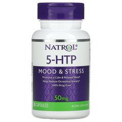 5-гидрокситриптофан Natrol (5-HTP) 50 мг 45 капсул купить в Киеве и Украине