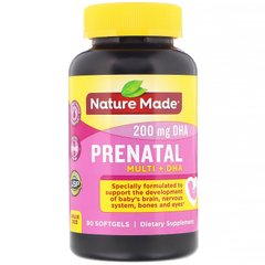 Пренатальні вітаміни + DHA (ДГК), Nature Made, 90 капсул