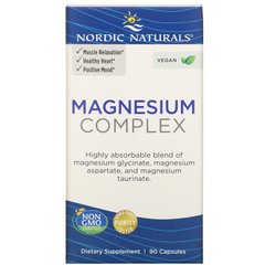 Магнієвий комплекс, Magnesium Complex, Nordic Naturals, 90 капсул