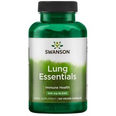 Основи легень, Lung Essentials, Swanson, 500 мг, 120 капсул