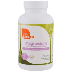 Магний усовершенствованный Zahler (Magnesium) 200 мг 60 капсул купить в Киеве и Украине