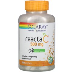 Вітамін C Solaray (Reacta-C) 500 мг 180 капсул