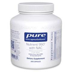 Мультивітаміни та мінерали з ацетилцистеїном Pure Encapsulations (Nutrient 950 with NAC) 240 капсул