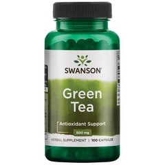 Зелений чай Swanson (Green Tea) 500 мг 100 капсул