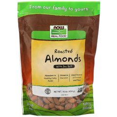 Миндальные орехи жареные Now Foods (Almonds) 454 г купить в Киеве и Украине