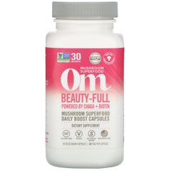 Харчова добавка Чага + Біотин Organic Mushroom Nutrition (Beauty-Full Chaga + Biotin) 90 капсул
