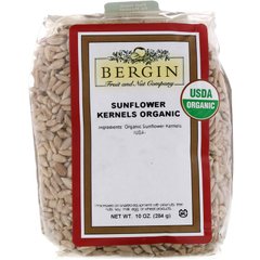 Органические сырые семечки подсолнечника, Bergin Fruit and Nut Company, 10 унций (284 г) купить в Киеве и Украине
