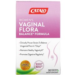 Catalo Naturals, Формула балансу жіночої вагінальної флори, 30 вегетаріанських капсул