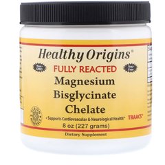 Бисглицинат хелат магния, Magnesium Bisglycinate Chelate, Healthy Origins, 8 унц. (227 г) купить в Киеве и Украине