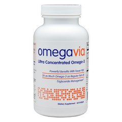 Ультраконцентрат омега-3, OmegaVia, 60 мягких таблеток купить в Киеве и Украине