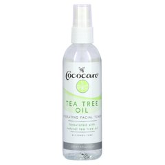 Cococare, Олія чайного дерева, зволожуючий тонік для обличчя, без спирту, 4 рідкі унції (118 мл)