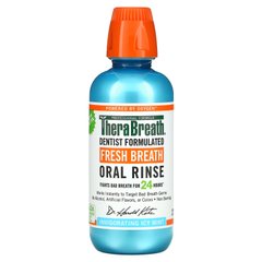 Ополіскувач для рота з ароматом м'яти TheraBreath (Fresh Breath Oral Rinse Invigorating Icy Mint) 473 мл