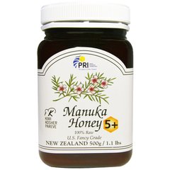 100% природный мед Манука 5+, PRI, 500 г (1,1 фунта) купить в Киеве и Украине