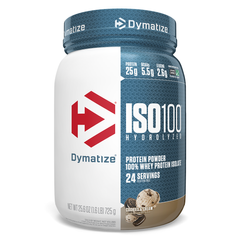 ISO100 гідролізований, 100% ізолят сироваткового протеїну, печиво та вершки, Dymatize Nutrition, 725 г