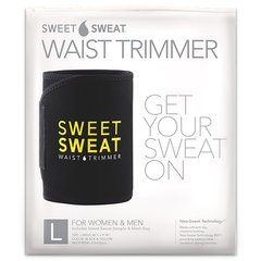 Пояс для похудения размер L цвет черный и желтый Sports Research (Sweet Sweat Waist Trimmer) 1 шт купить в Киеве и Украине