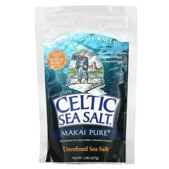 Чистая морская соль Makai, важнейшие минералы, Celtic Sea Salt, 0,5 фунта (227 г) купить в Киеве и Украине