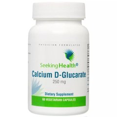 Кальцій Д-глюкорат Seeking Health (Calcium D-Glucarate) 250 мг 60 вегетаріанських капсул